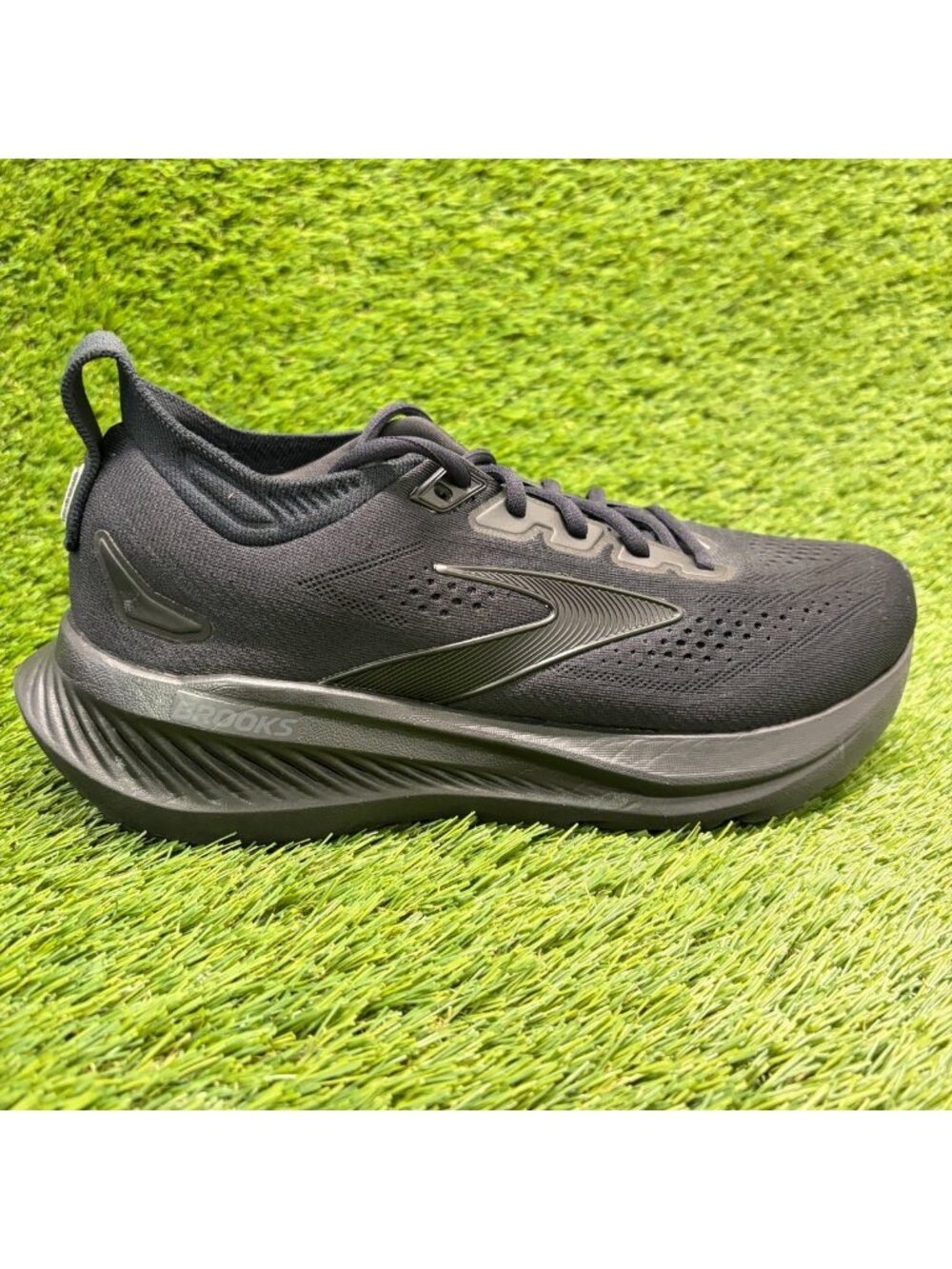 Brooks Glycerin 23 Womens Size 9.5 Triple Black Athletic Running Shoes Sneakers